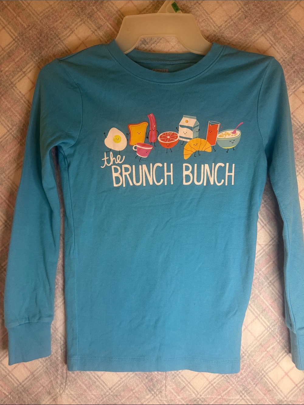Kids Blue 'The Brunch Bunch' Long Sleeve Tee